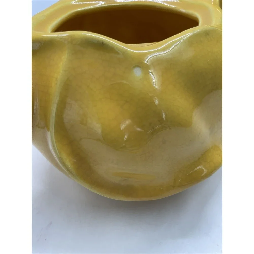 Red Wing Pottery Yellow Kateina Dutch Girl Tea Pot #260 Original Vintage NO LID